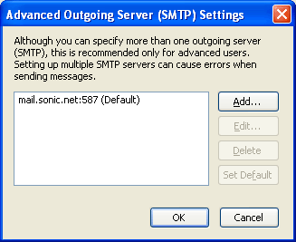 Advanced Outgoing Mail Settings